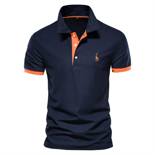 Charly | Men's Short Sleeve Polo Shirt with Contrast Trim