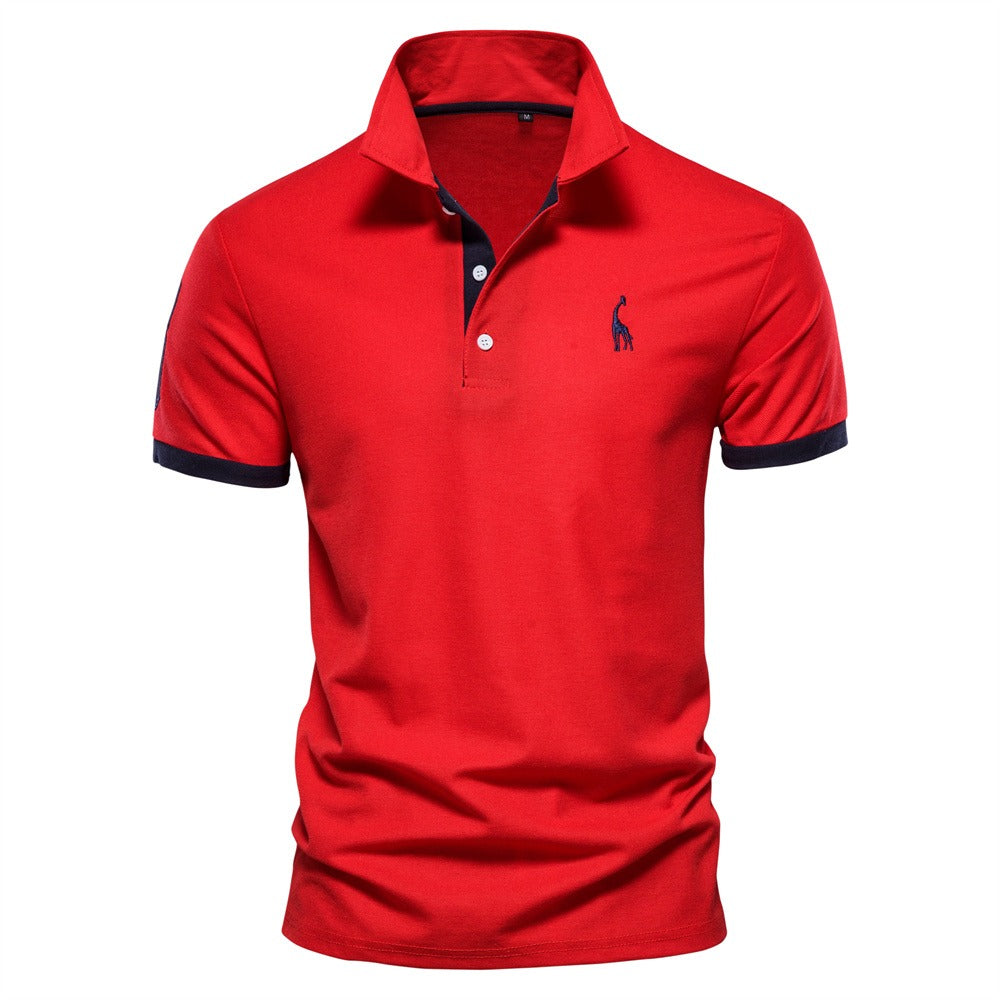 Charly | Men's Short Sleeve Polo Shirt with Contrast Trim