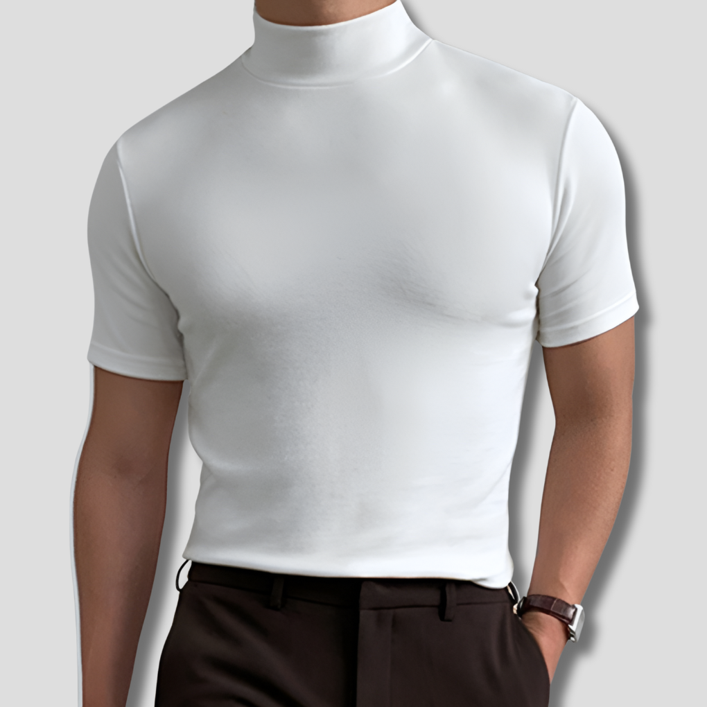 Charly | Men's Short Sleeve Turtleneck Shirt