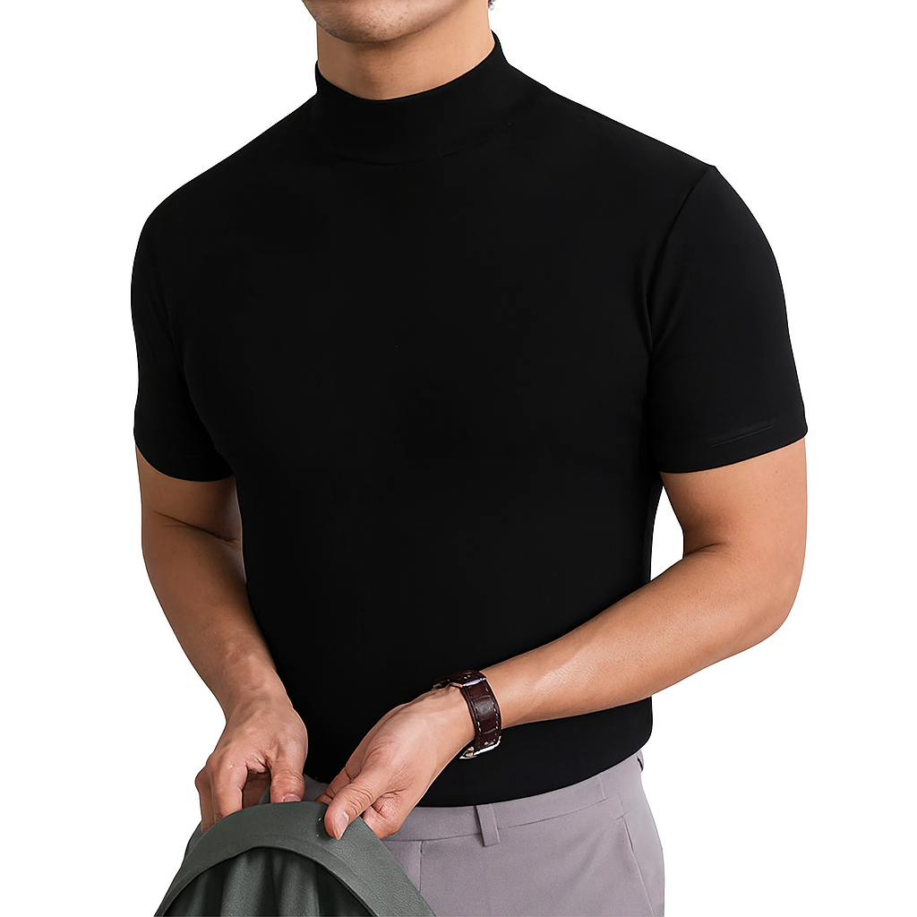 Charly | Men's Short Sleeve Turtleneck Shirt