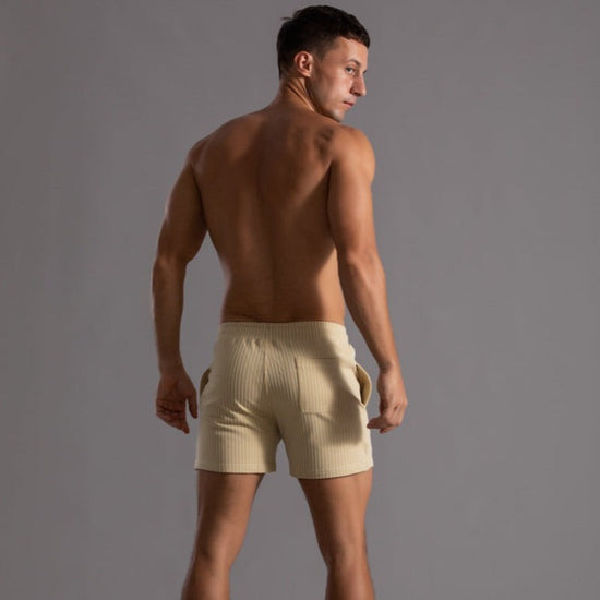 Charly | Men's Striped Athletic Shorts with Drawstring