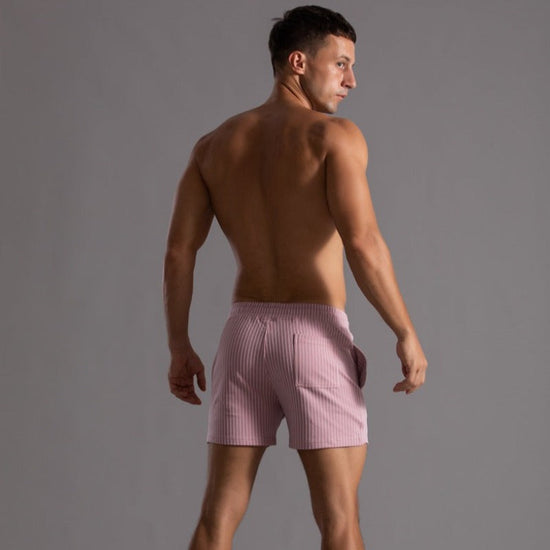 Charly | Men's Striped Athletic Shorts with Drawstring