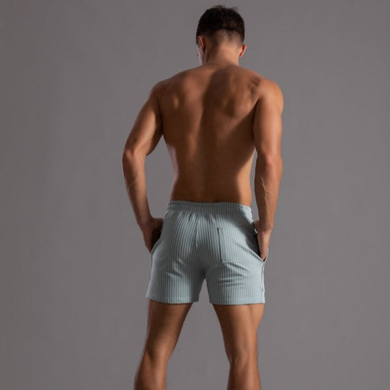 Charly | Men's Striped Athletic Shorts with Drawstring