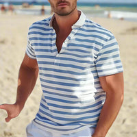 Sisica | Effortless Striped Short Sleeve Polo