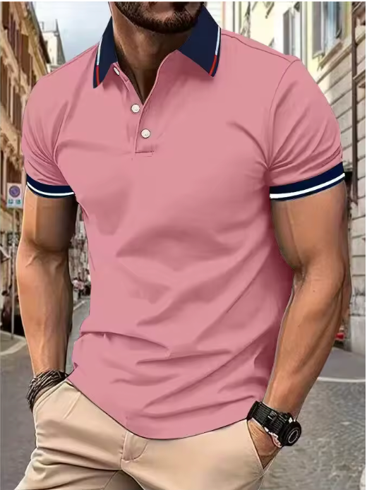 Charly | Men's Striped Sleeve Polo Shirt