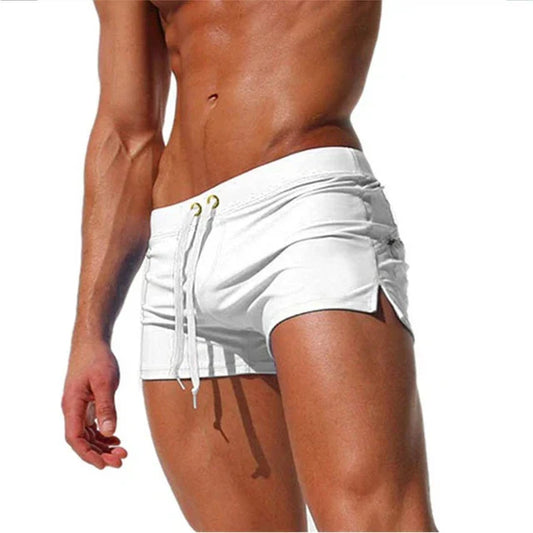 Charly | Men's Swim Shorts with Drawstring Waist and Side Slits