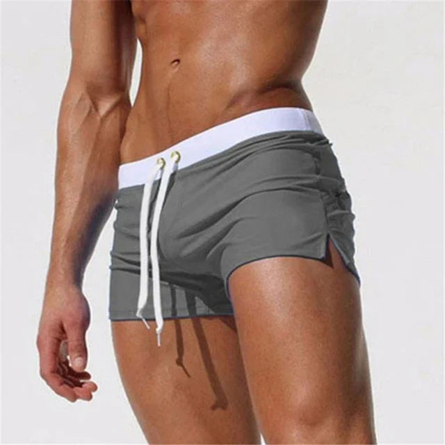 Charly | Men's Swim Shorts with Gold Eyelet Drawstring