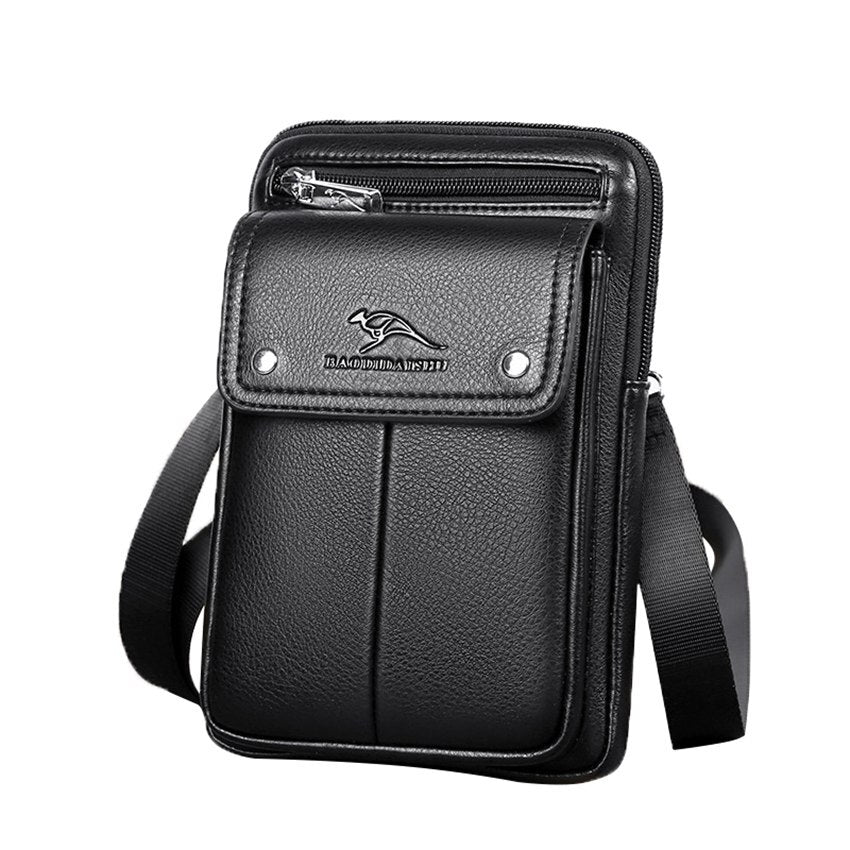 Charly | Men's Vertical Crossbody Bag with Front Pocket