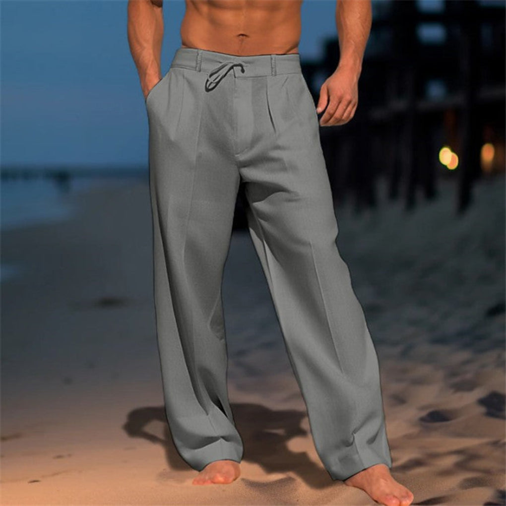 Charly | Men's Wide Leg Drawstring Trousers