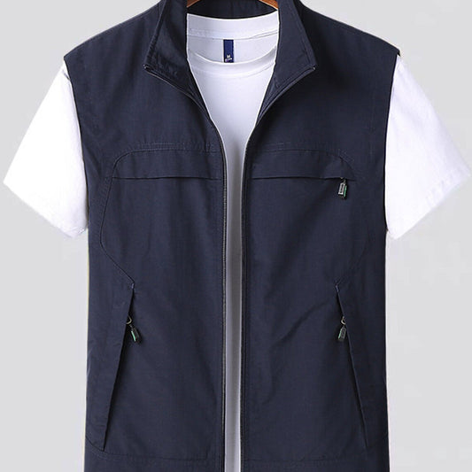 Charly | Men's Zip-Up Vest with Pockets