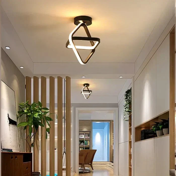 Charly | Modern LED Ceiling Lamp - Double Ring Design