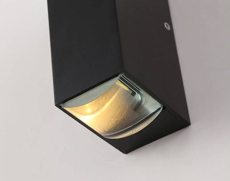 Charly | Modern Waterproof LED Outdoor Wall Light | Rectangular Up/Down Aluminum Fixture