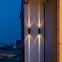 Sisica | Modern Waterproof LED Outdoor Wall Light | Rectangular Up/Down Aluminum Fixture