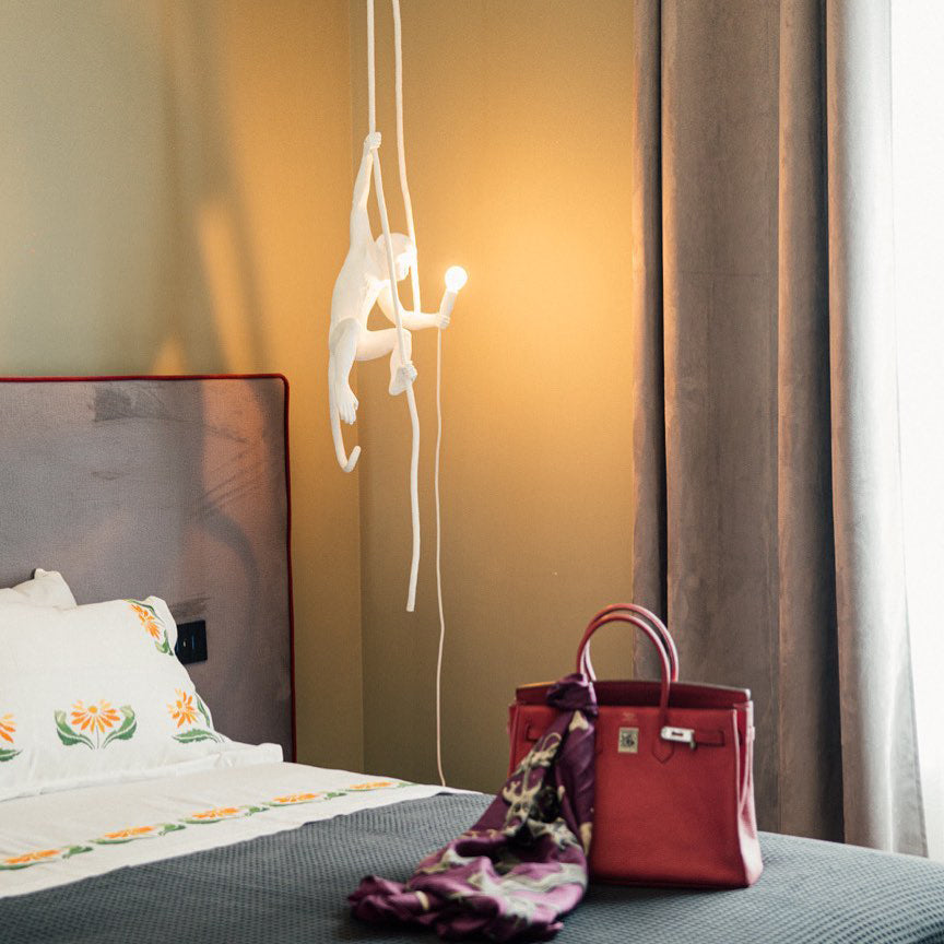 Charly | Monkey Pendant Light | Sculptural Design Object