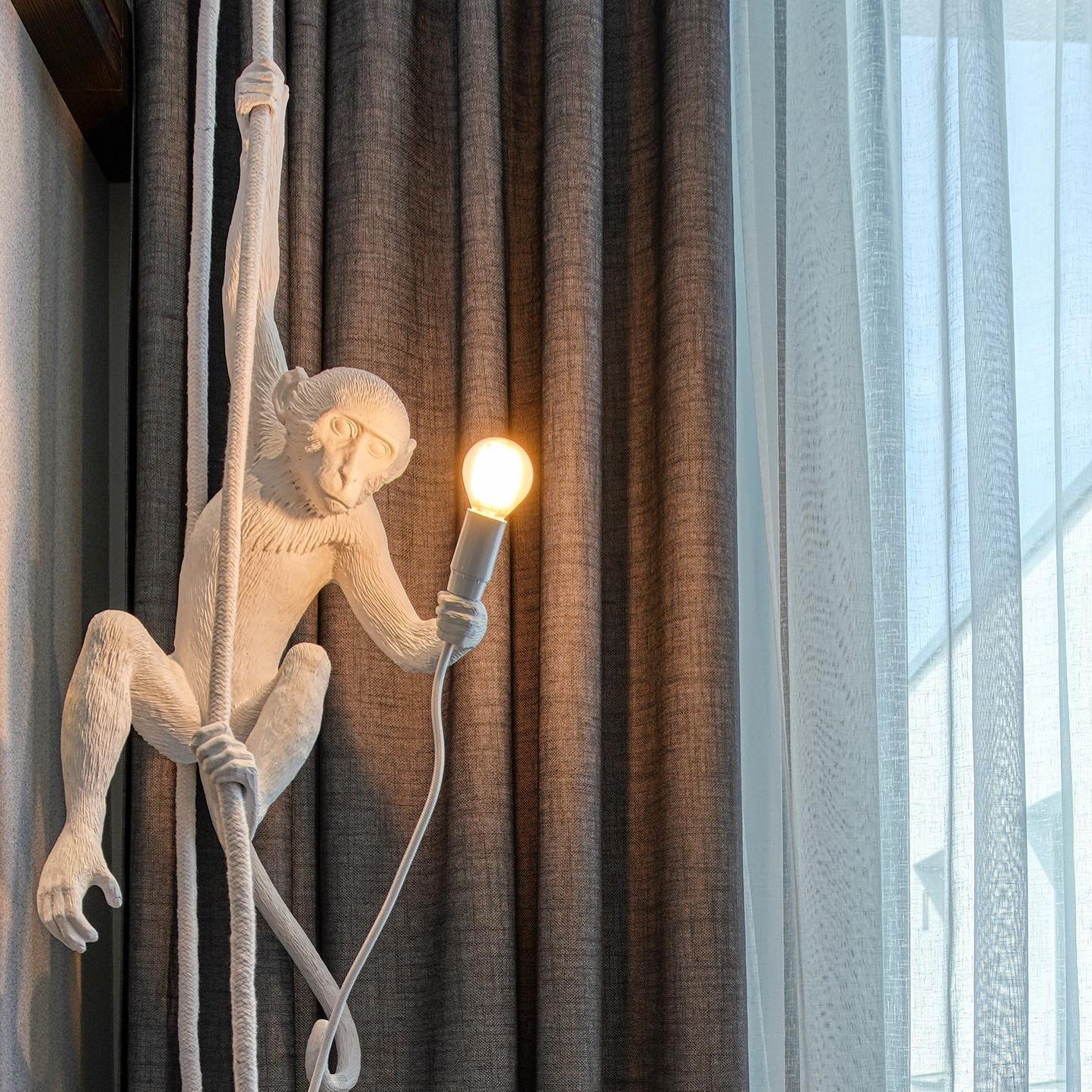 Charly | Monkey Pendant Light | Sculptural Design Object