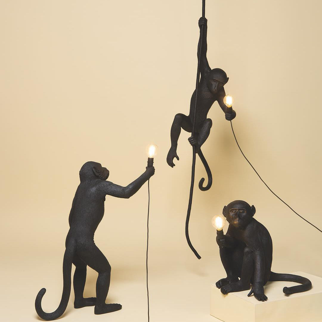 Charly | Monkey Pendant Light | Sculptural Design Object