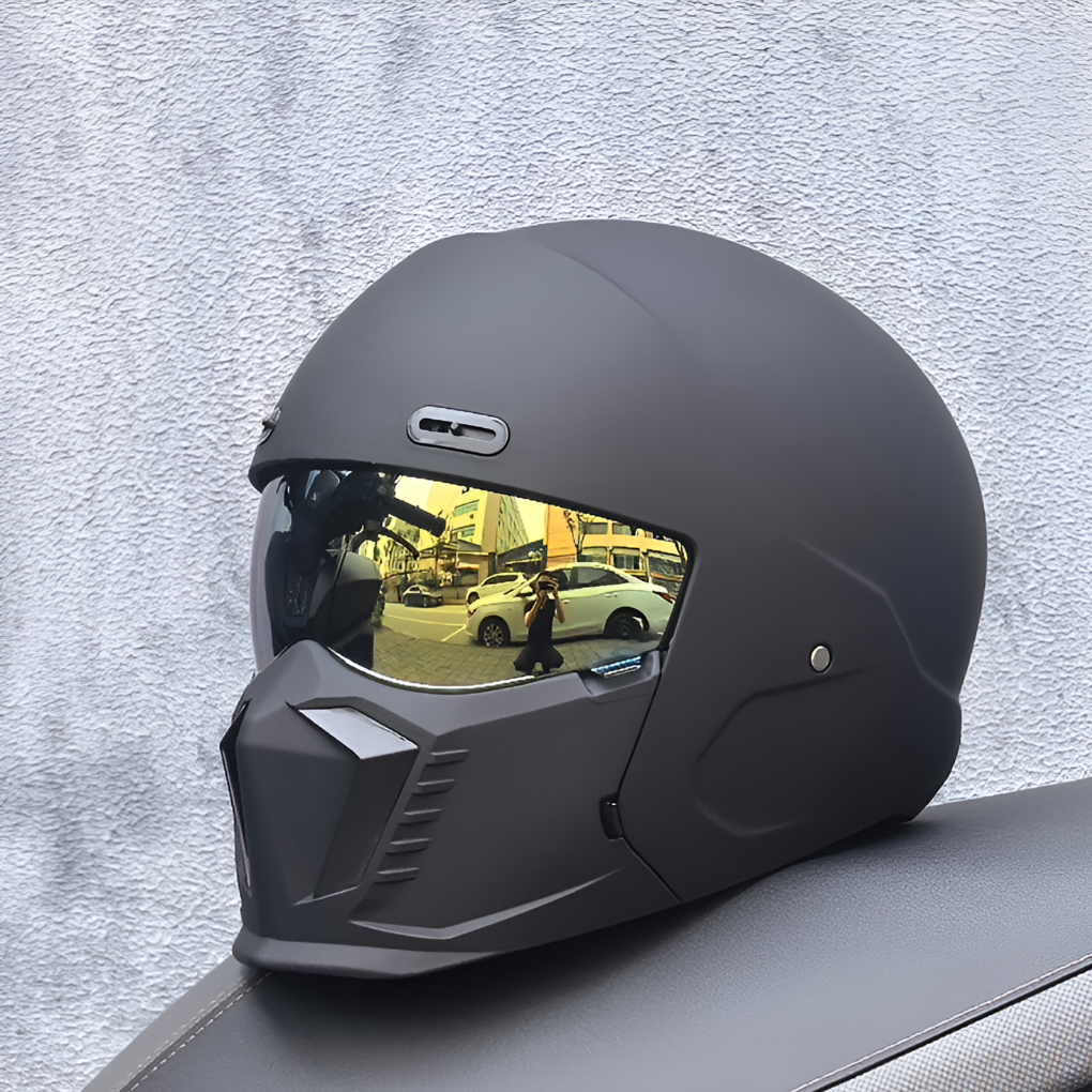 Charly | Motorcycle Helmet Full Face Modular Matte Black