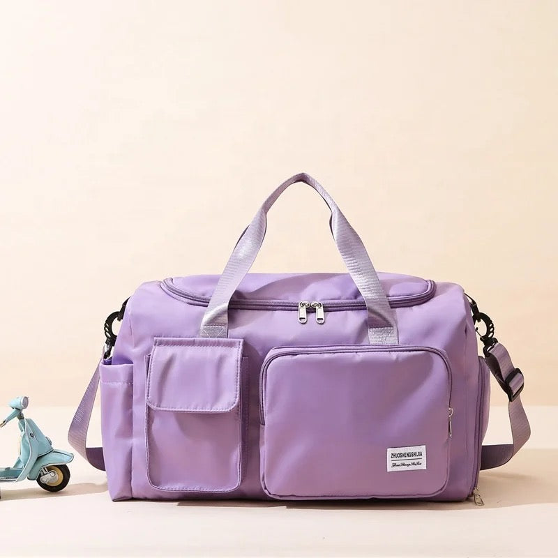 Charly | Multi-pocket travel bag, sports and gym bag with separate shoe compartment