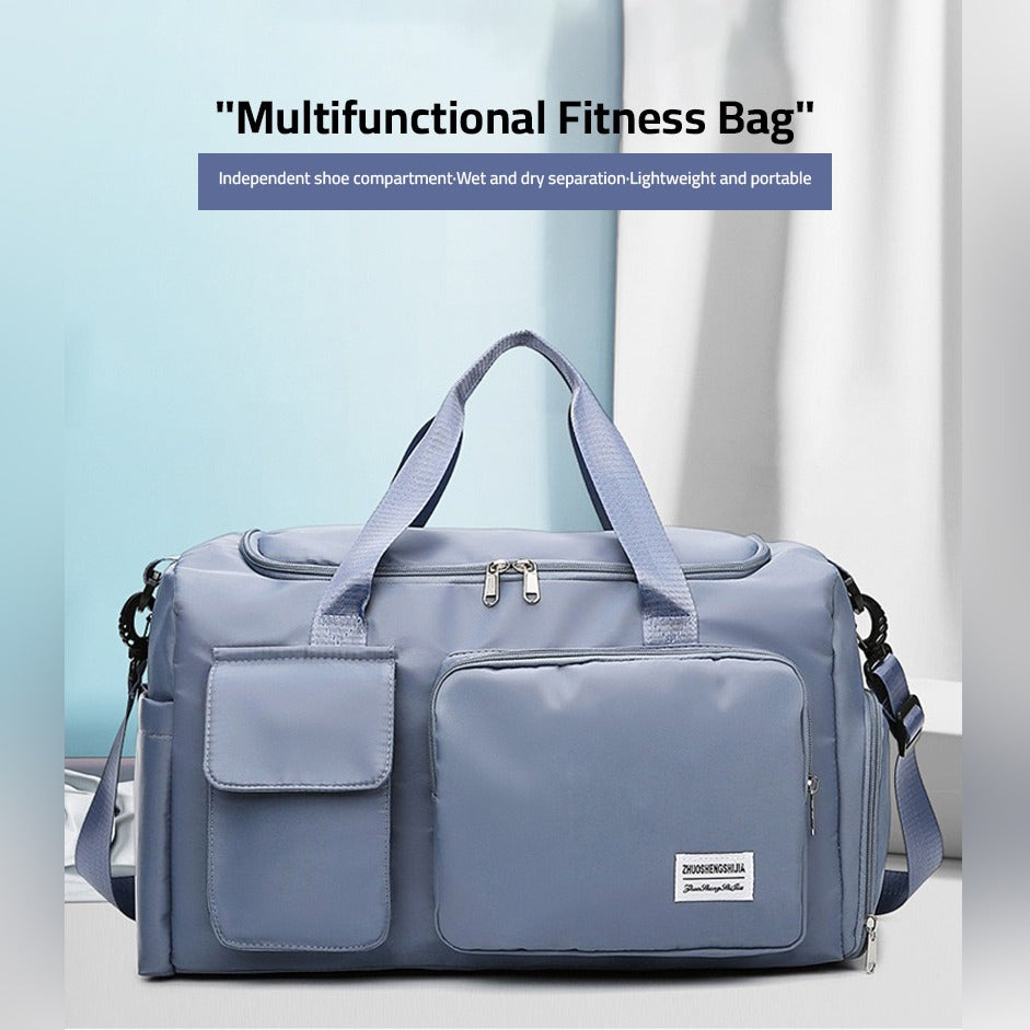 Charly | Multi-pocket travel bag, sports and gym bag with separate shoe compartment