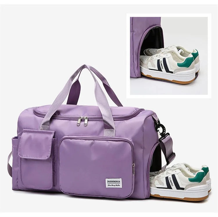 Charly | Multi-pocket travel bag, sports and gym bag with separate shoe compartment