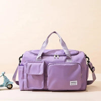 Sisica | Multi-Pocket Travel Bag, Sports and Gym Duffle with Separate Shoe Compartment