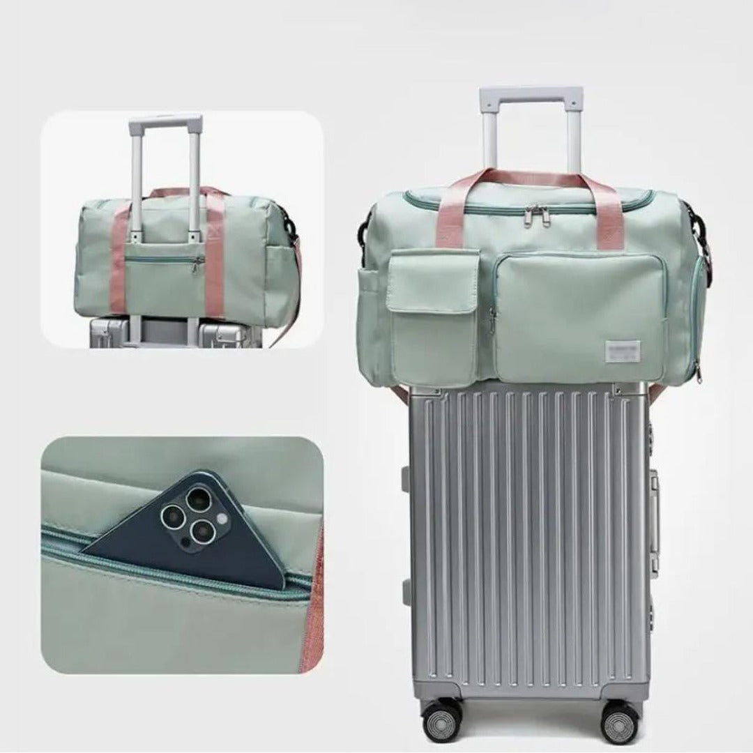 Charly | Multi-Pocket Travel Bag, Sports and Gym Duffle with Separate Shoe Compartment