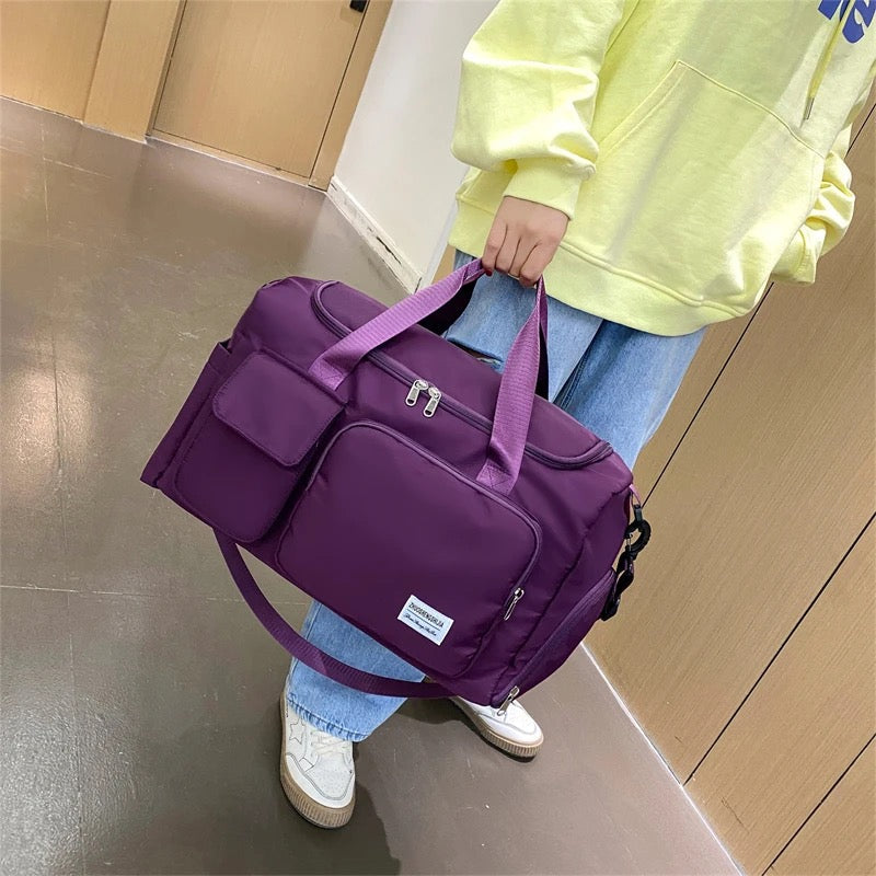 Charly | Multi-Pocket Travel Bag, Sports and Gym Duffle with Separate Shoe Compartment