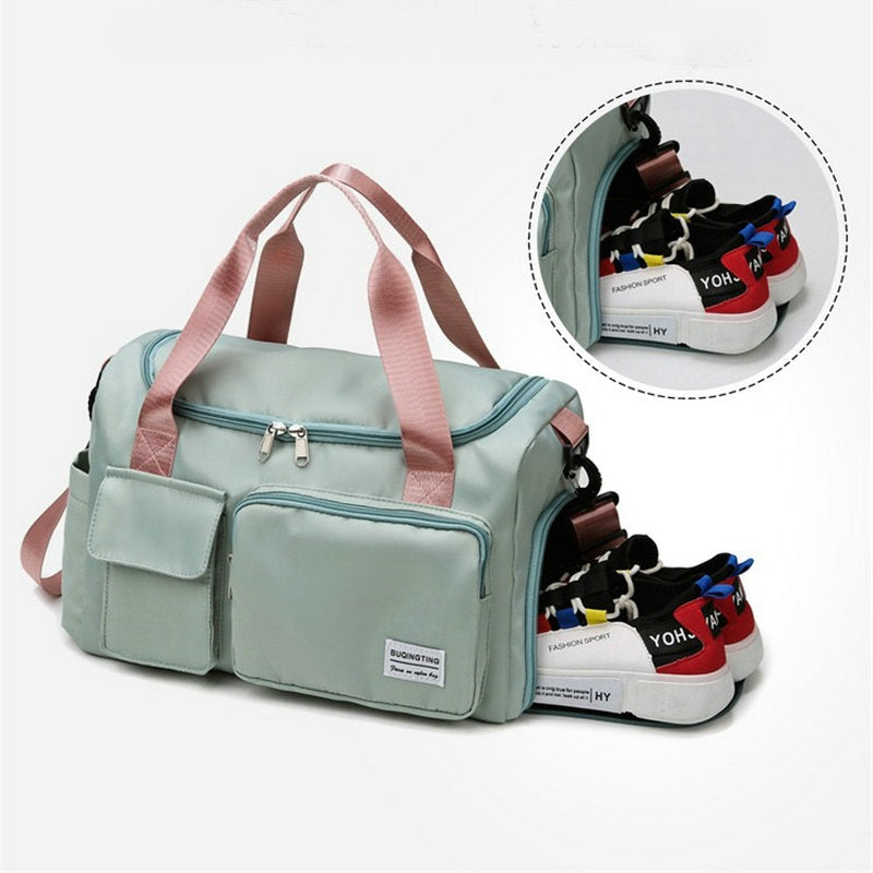 Charly | Multi-Pocket Travel Bag, Sports and Gym Duffle with Separate Shoe Compartment