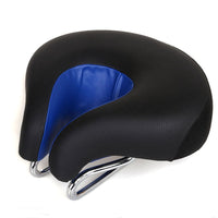 Sisica | Nose-less Bicycle Saddle Mountain Bike Thick Soft Padding (Blue)