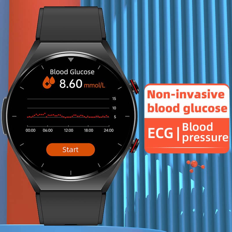 Charly | One-Click Blood Sugar Blood Pressure Ekg/Ekg Hrv Heart Monitoring Suga Pro Health Smartwatch