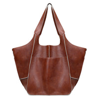 Sisica | Oversized Leather Weekend Bags