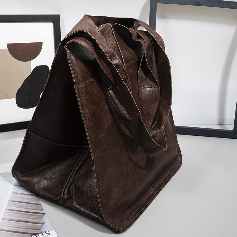 Charly | Oversized Leather Weekend Bags