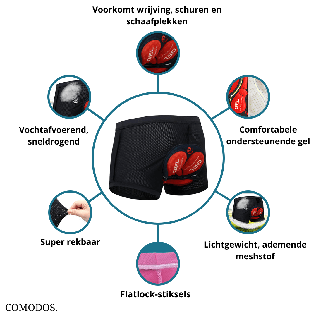 Charly | Padded Motorcycle Shorts | Shock Absorbing Gel Liner