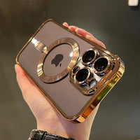 Sisica | Plating Clear Soft Magnetic Case for iPhone