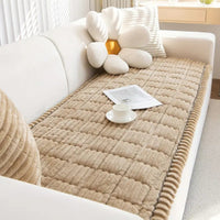 Sisica | Plush Pleated Edges Sofa Cover