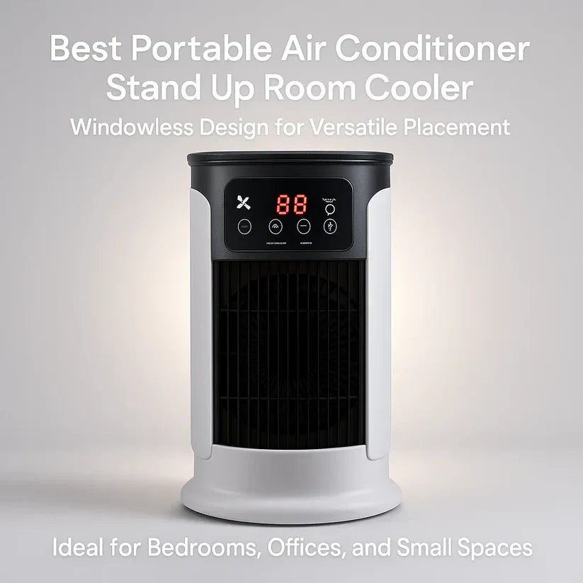 Charly | Portable Air Conditioner | Windowless, Energy Efficient & Ideal for Home Office and Dormitory Use