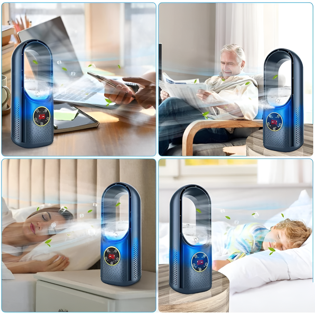 Charly | Portable Bladeless Desk Air Conditioner