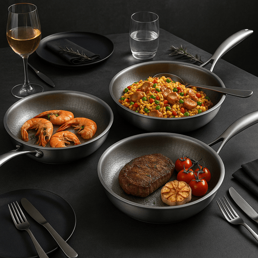 Charly | PREMIUM PAN - High quality titanium pan without coating for all cooktops