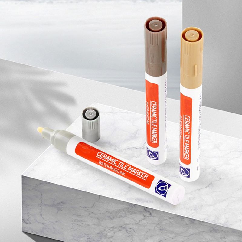 Charly | Professional Grout Pen for Ceramic Tiles | Anti-Mold Formula | Waterproof & Lightfast | Water-Based Ink | Includes Sealing Effect