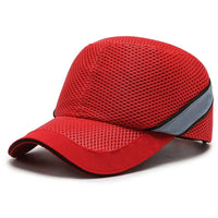 Sisica | Red Safety Bump Cap - Helmet with hard ABS inner core for head protection at home, work, and factory