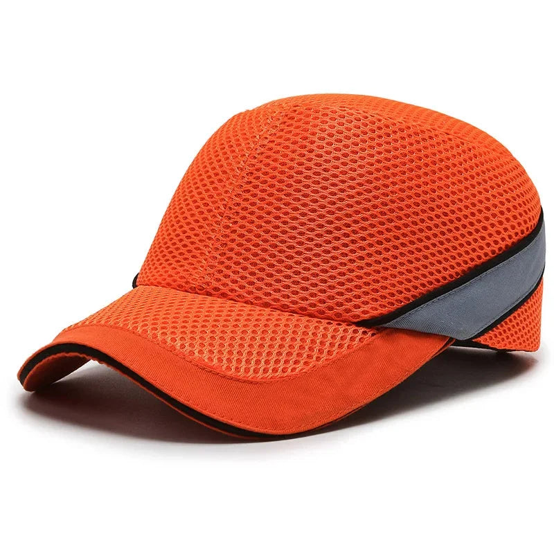 Charly | Red Safety Bump Cap - Helmet with hard ABS inner core for head protection at home, work, and factory
