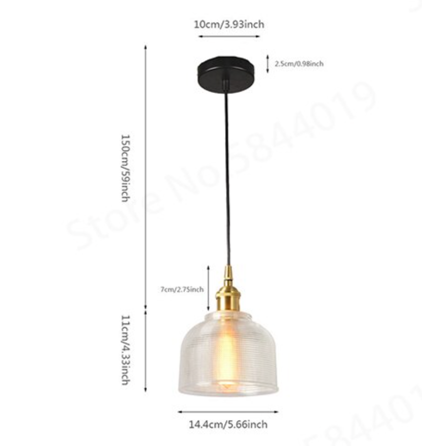 Charly | Retro Glass Pendant Light | European Vintage Design