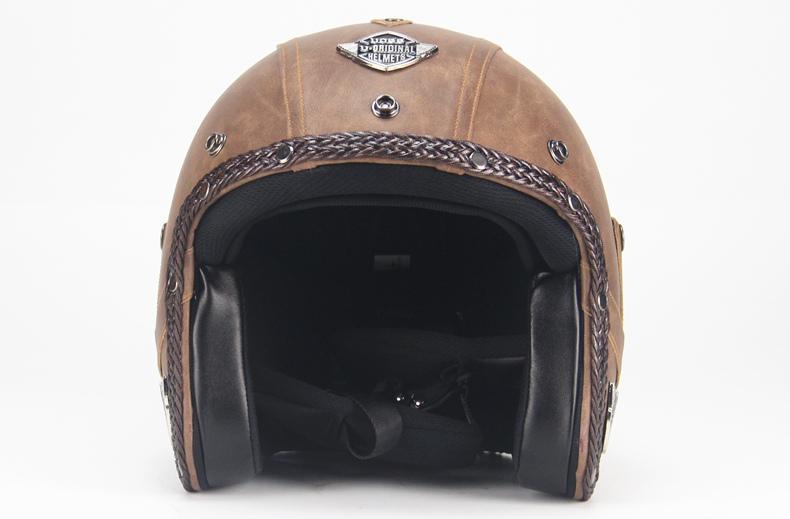 Charly | Retro Vintage Motorcycle Helmet Open Face With Goggle Mask