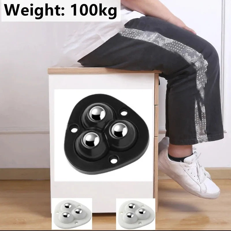Charly | Self-adhesive fully swivel furniture moving wheels