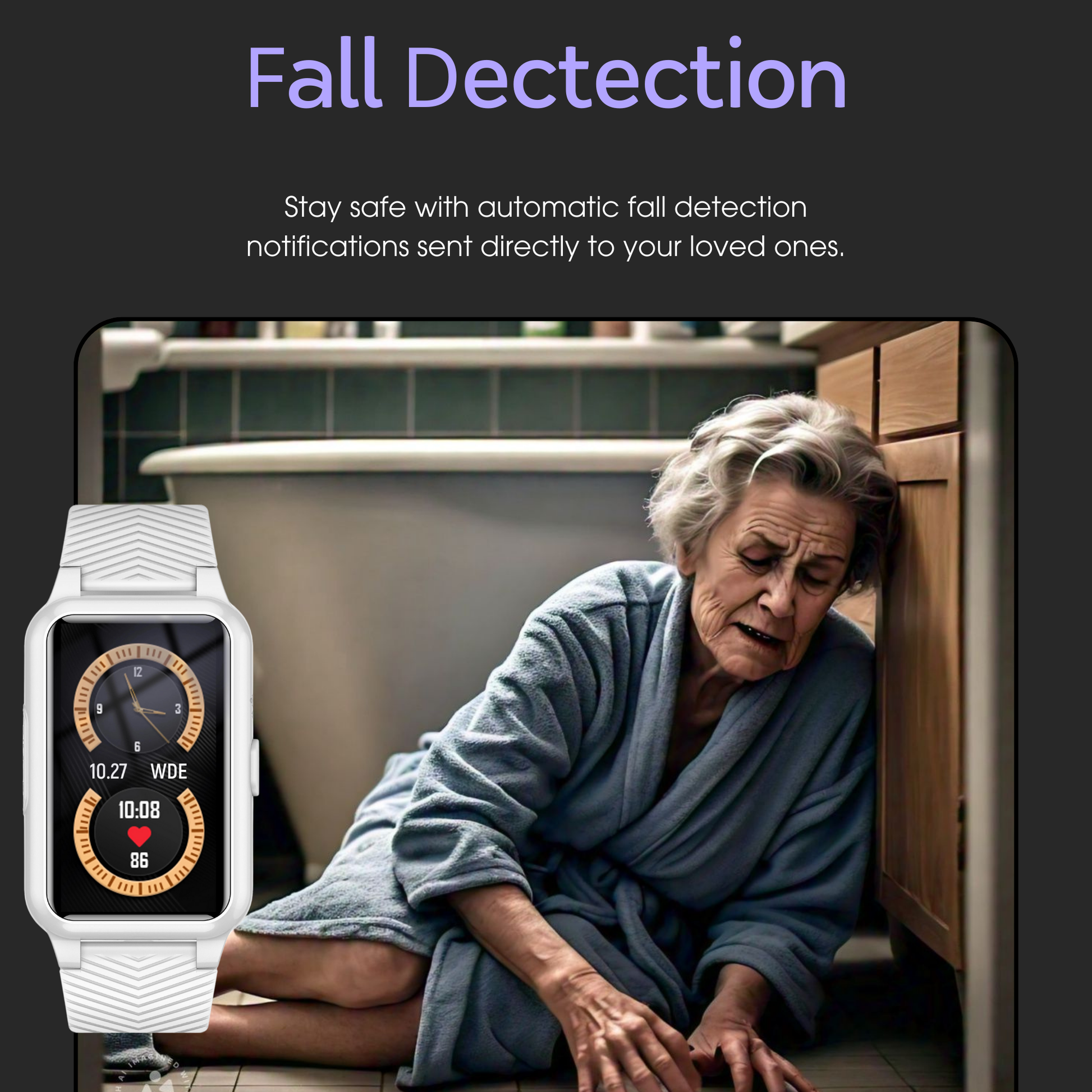 Charly | Senior Safety Watch with Fall Detection and GPS – Smart Care Smartwatch