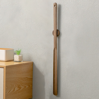 Sisica 50cm Wood Shoehorn - Long Handle & Magnetic Tip