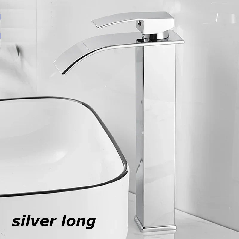 Charly Sink Mixer Aqualis Noir | Stainless Steel | Hot & Cold Water | For Bathroom & Guest Toilet