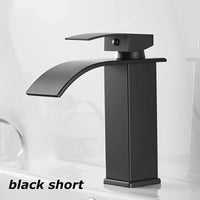 Black Stainless Steel Waterfall Faucet - Hot/Cold