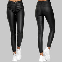 Sisica | Women's Slim-Fit Faux Leather Pants