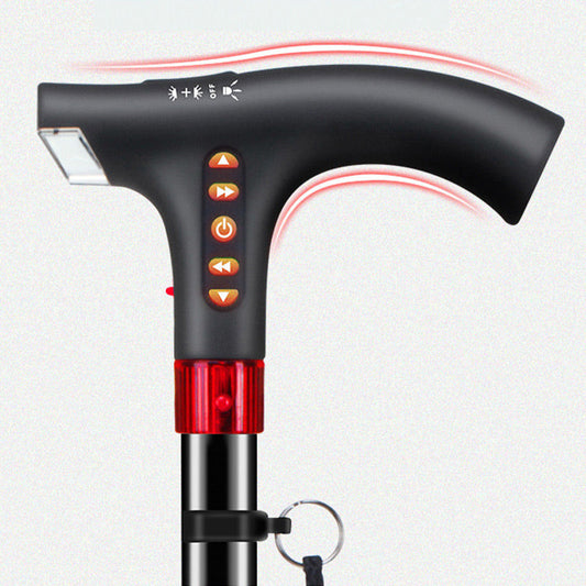 Charly | Smart Walking Stick | LED Light Radio Emergency Alarm | Adjustable